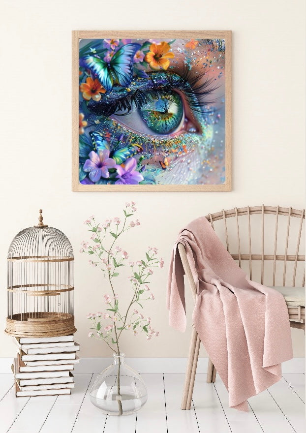 Diamond Painting Bild "Magic Eye" von AI-Artist Sandrietta_ai 50x50cm