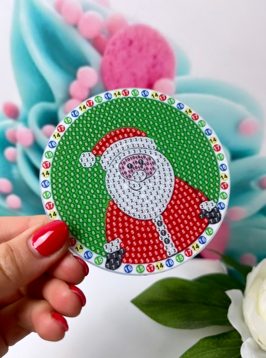 Diamond Painting XMAS Untersetzer "Weihnachten" 8 Stück U13