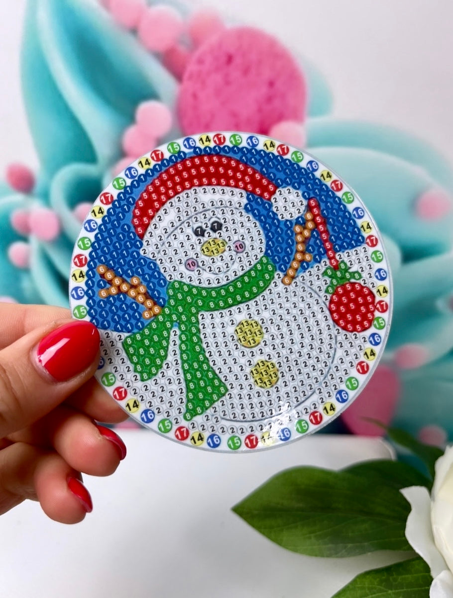Diamond Painting XMAS Untersetzer "Weihnachten" 8 Stück U13