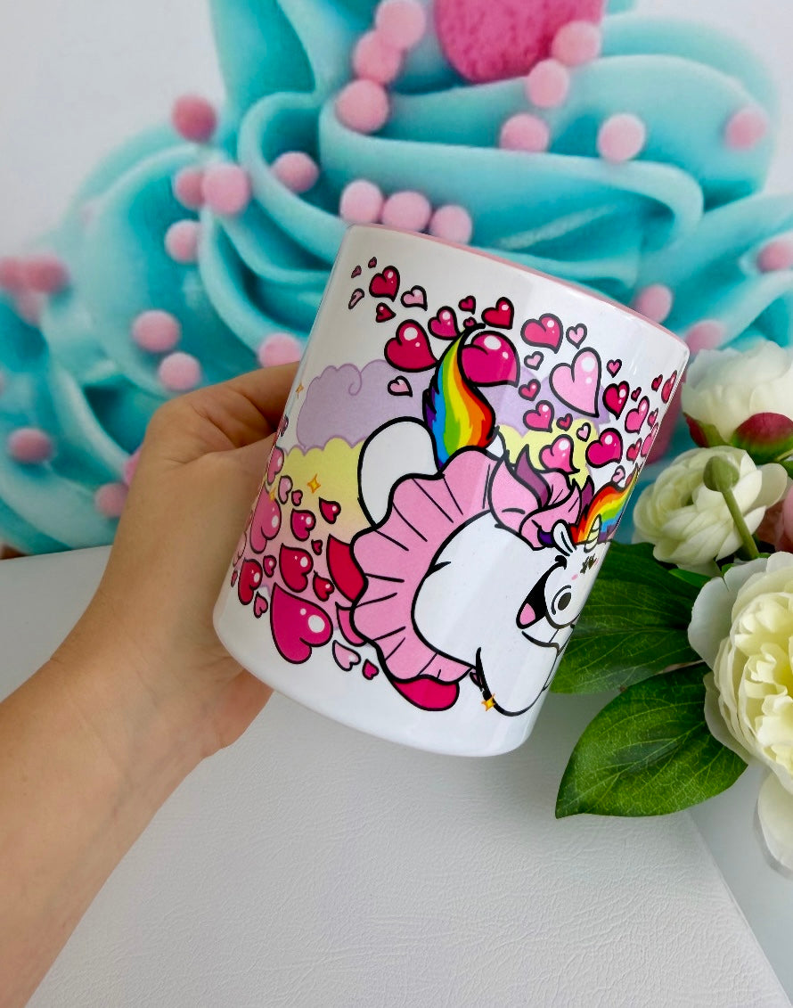 TiniSchnickschnack Pummeleinhorn "Herzchen-Pummelfee" - Tasse 330ml