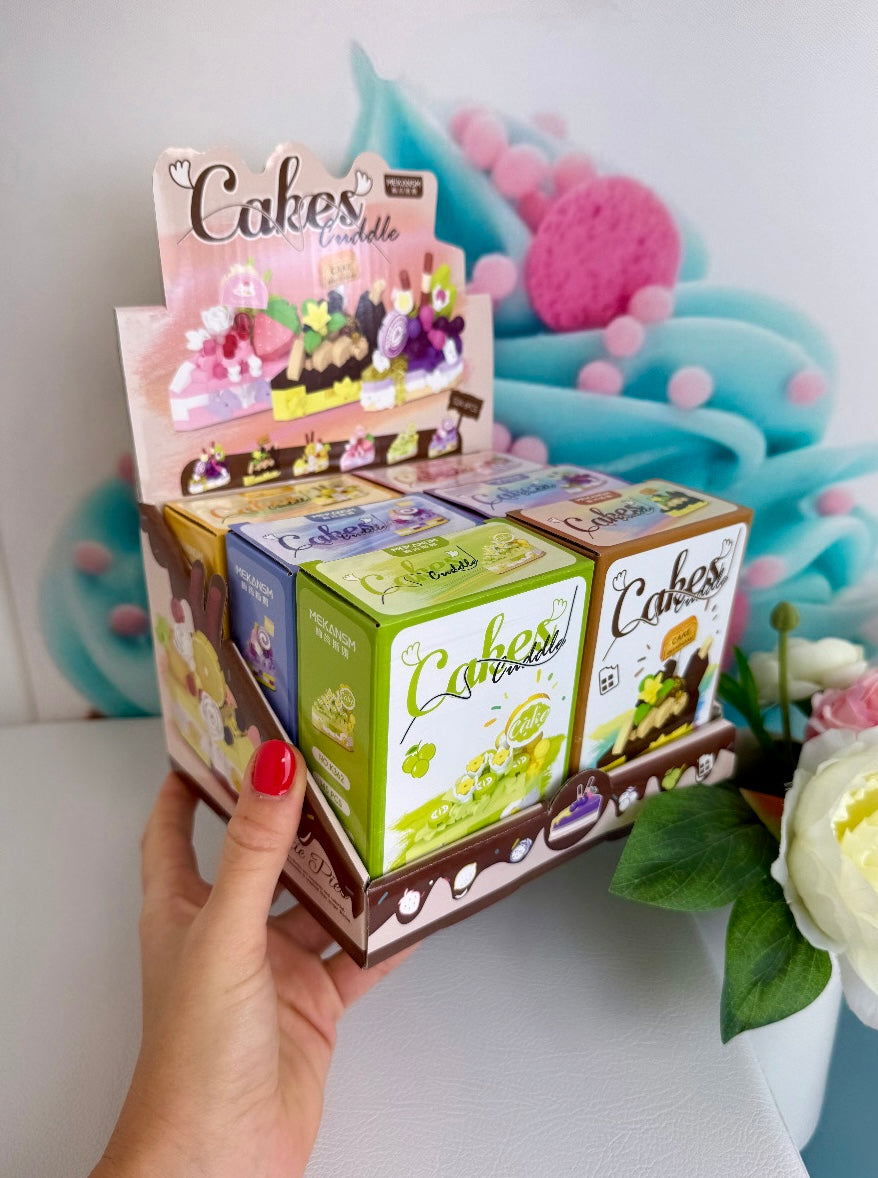 Mini Building Blocks - "Tortenstücke" - Klemmbausteine (6Sets)