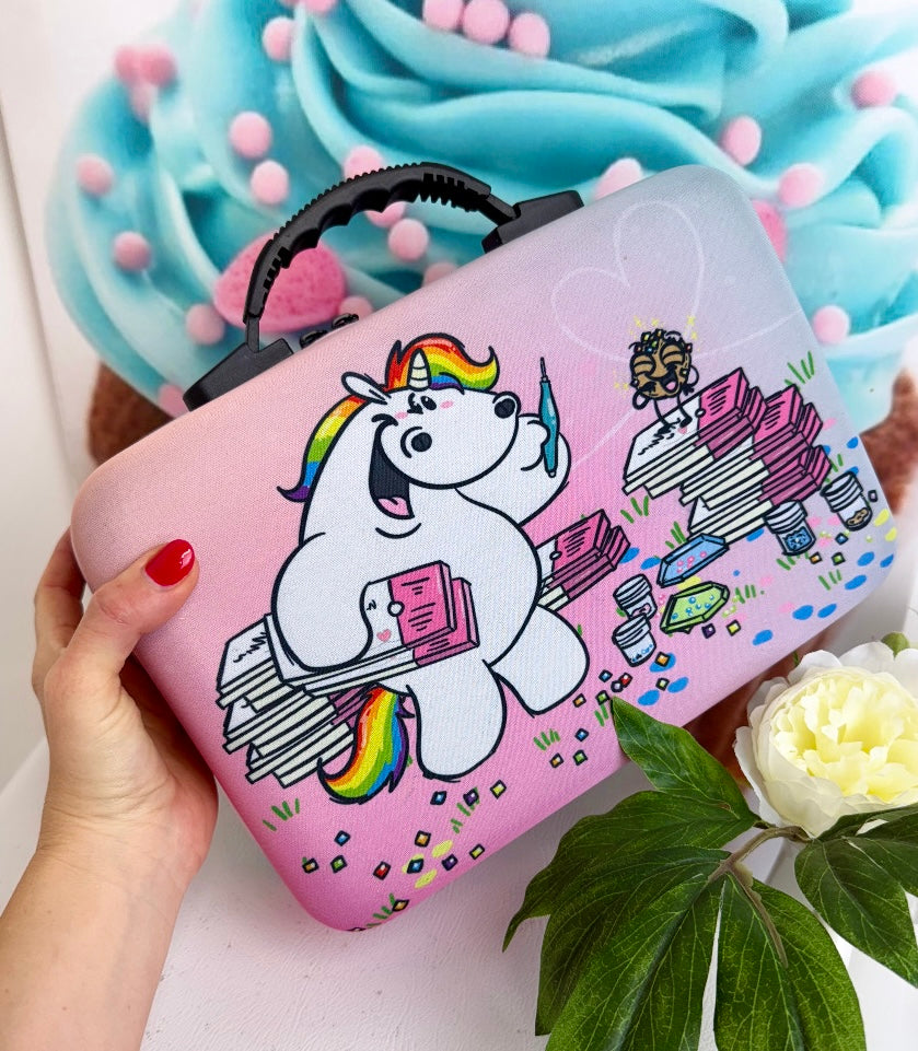 Diamond Painting PUMMELEINHORN Koffer für Steine - 120 Aufbewahrungsdosen