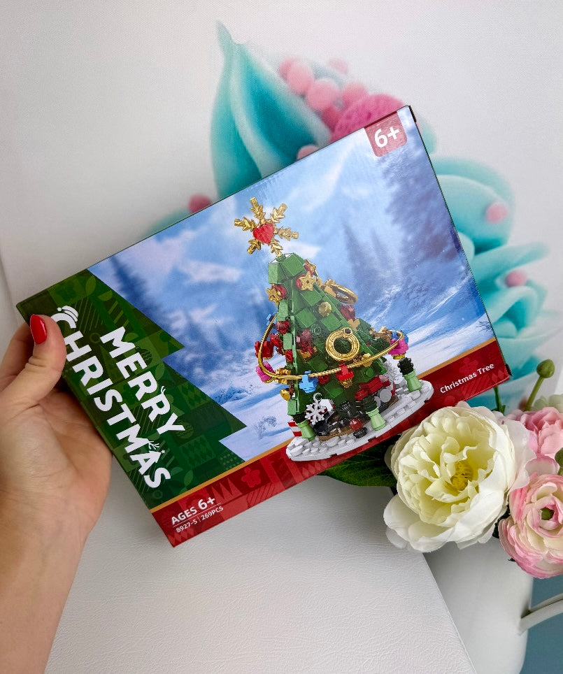 Mini Building Blocks - "Weihnachtsbaum" - Klemmbausteine (1Set)