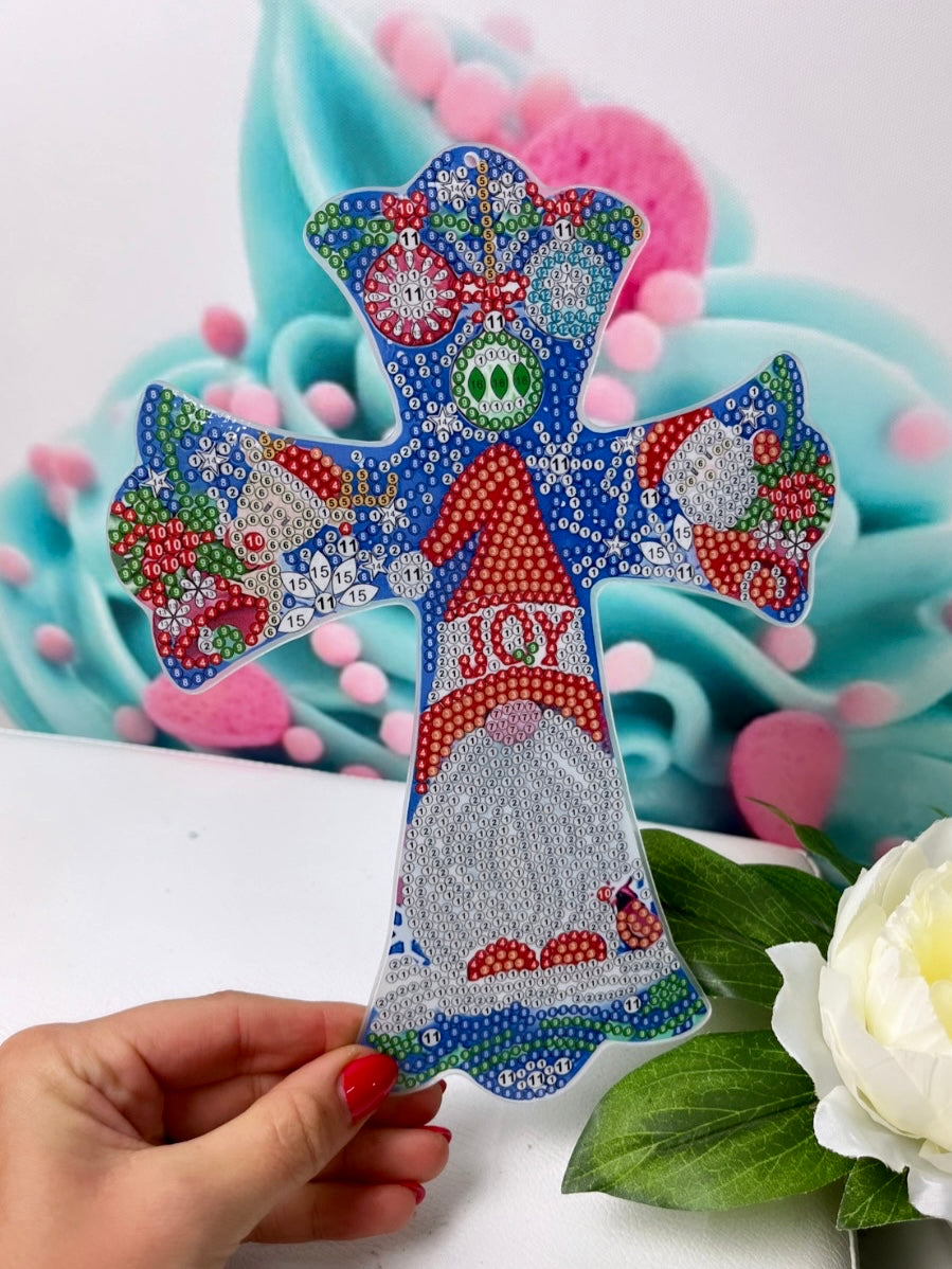 Diamond Painting X-MAS Anhänger Wichtel "Kreuz" (AH806)