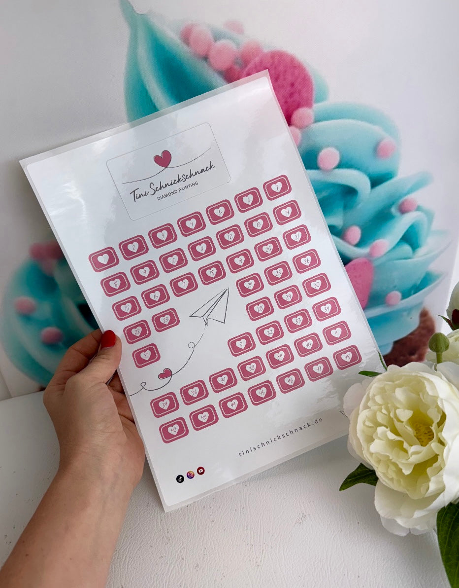 Diamond Painting "Zahlensticker"( für eckige Dosen) NEU
