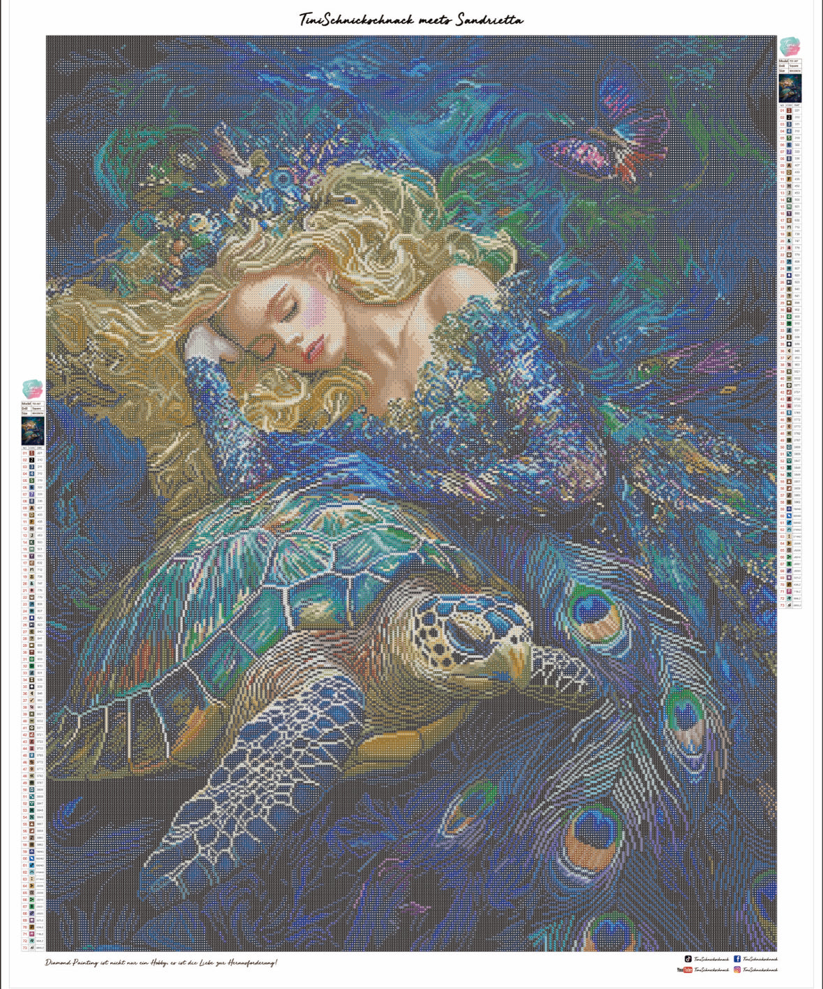 Diamond Painting XL Bild "Magic Dream" von AI-Artist Sandrietta_ai (inkl. Feenstaub) 80x100cm TSS-667