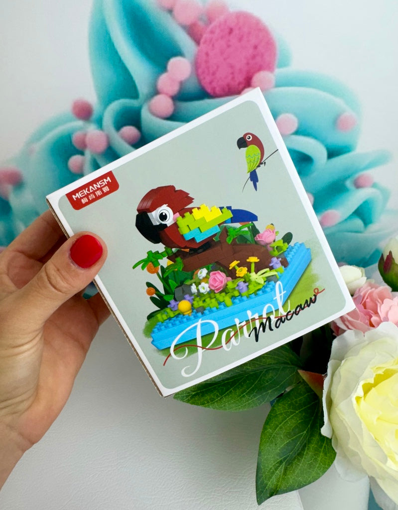 Building Blocks - "Papageien" - Klemmbausteine (6Sets)