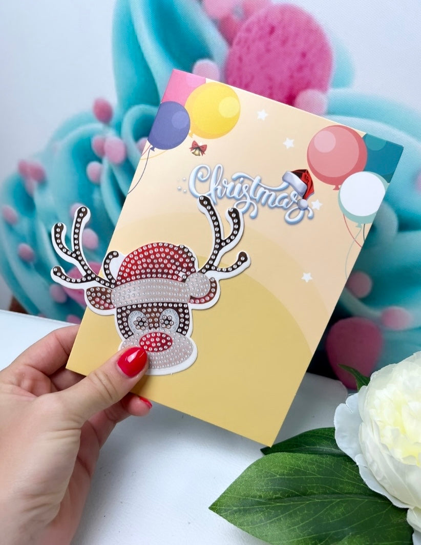 Diamond Painting Grußkarten "XMAS-Birthday" Mix 8er Set (K27)