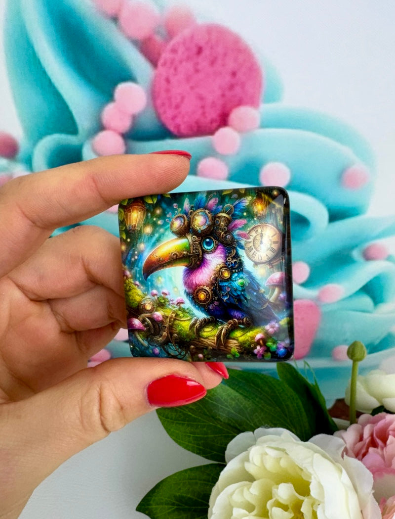 Diamond Painting Cover Minder "Steampunk Tukan" (CM)