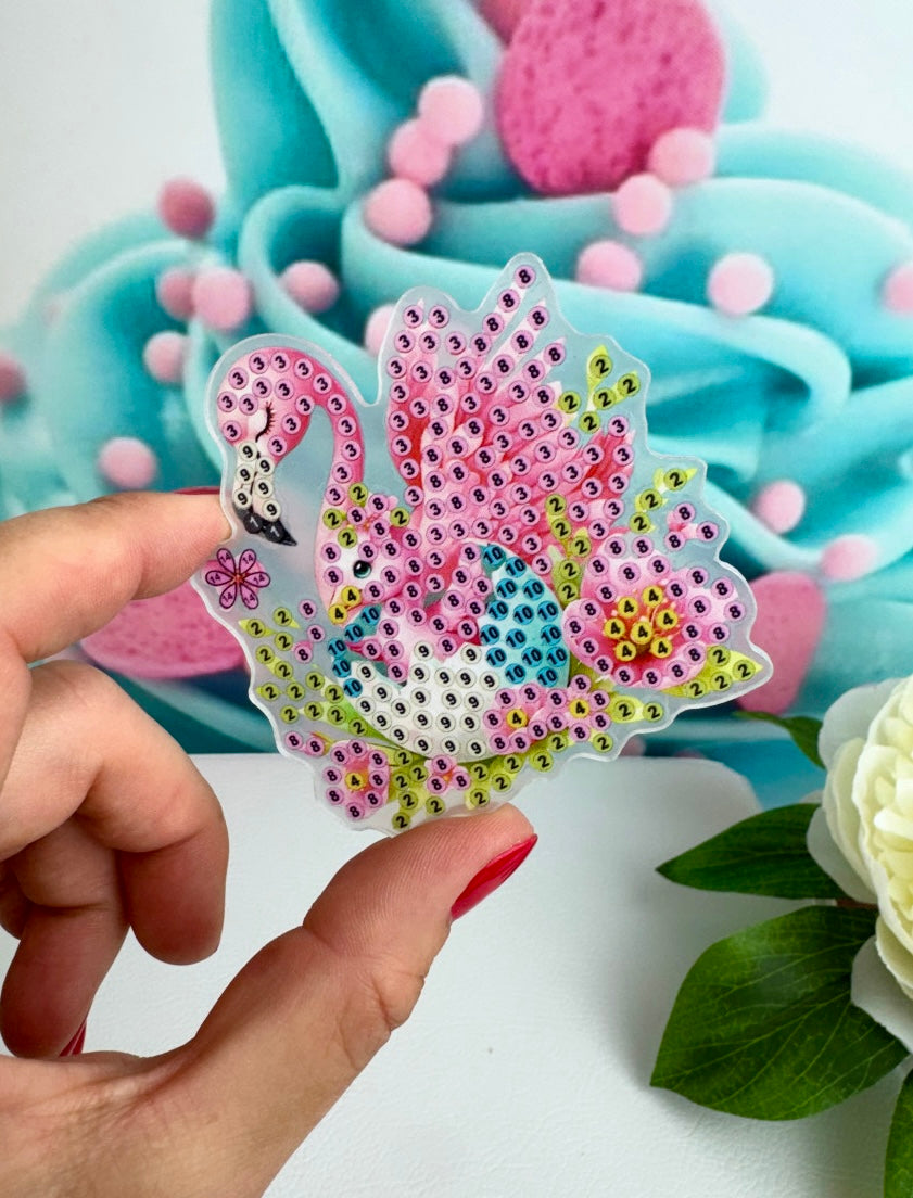 Diamond Painting Magnete "Flower Animals" 6Stk (M911)