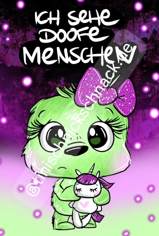 *VORVERKAUF! Diamond Painting Bild Schnubbi "Grumpfi" von Schnubbirella 40x60cm (inkl. 7 Fairy Dust) TSS-472