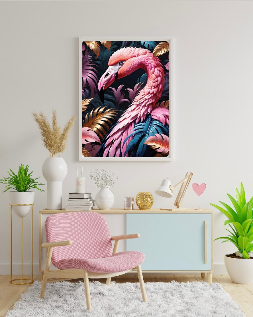 Diamond Painting Bild "Flamingo Dream" von TiniSchnickschnack 40x50cm (inkl. Feenstaub) TSS-629
