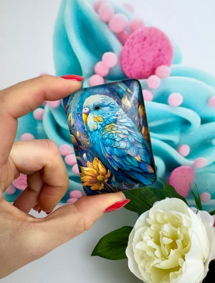 Diamond Painting Cover Minder "Modern Art - Wellensittich" (CM)