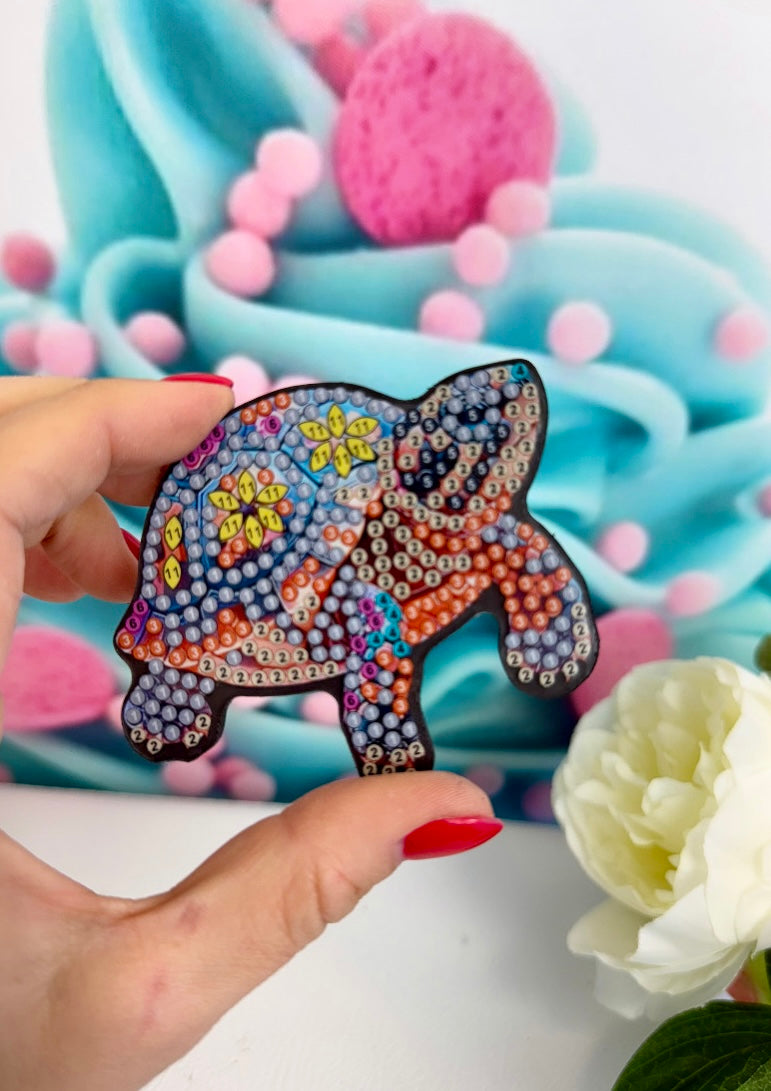 *VORVERKAUF! Diamond Painting Magnete "Bunte Schildkröten" 6Stk