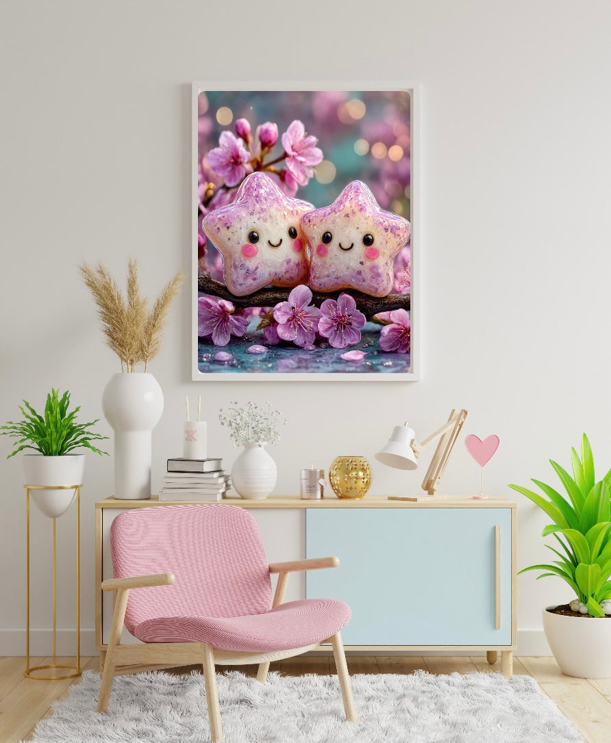 VORVERKAUF! Diamond Painting Bild "Sternenfreunde" von AI-Artist Sandrietta_ai (inkl. Feenstaub) 40x50cm TSS-751