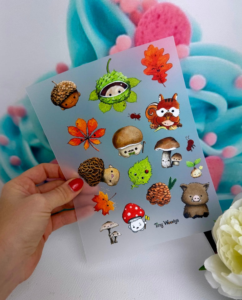 Tinischnickschnack meets TinyTami Bügelbilder Sheet "Waldwesen" BB73