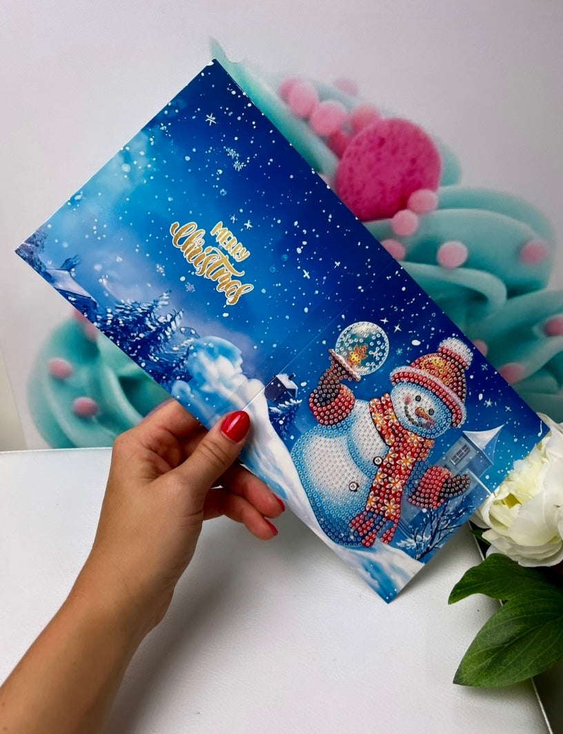 Diamond Painting "XMAS-Grußkarten" 12er Set (K26)