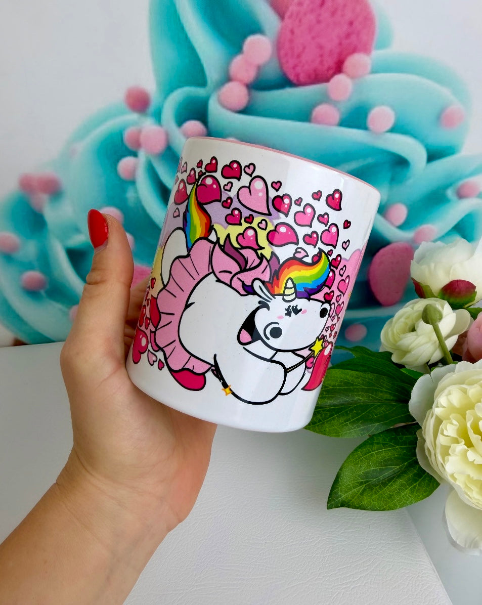 TiniSchnickschnack Pummeleinhorn "Herzchen-Pummelfee" - Tasse 330ml