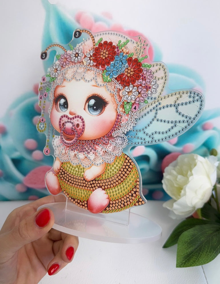 Diamond Painting Aufsteller Bienchen "Pepples" 18,5x19cm