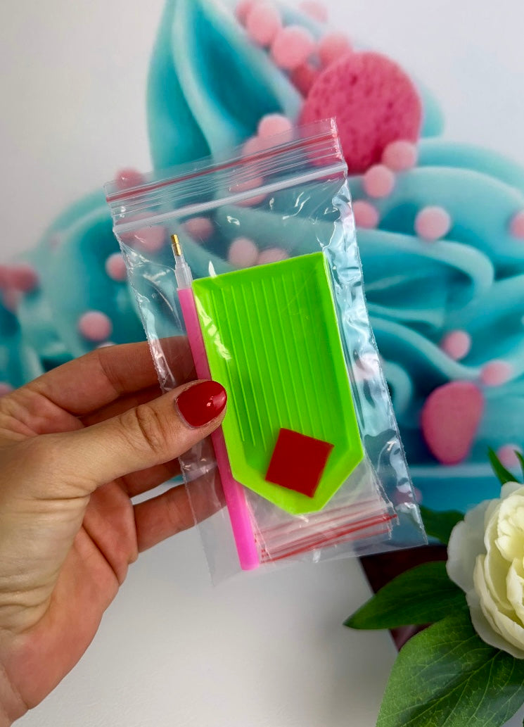 Diamond Painting Pummeleinhorn XMAS Kranz / Anhänger "Pummel" 20x23cm (AH239)