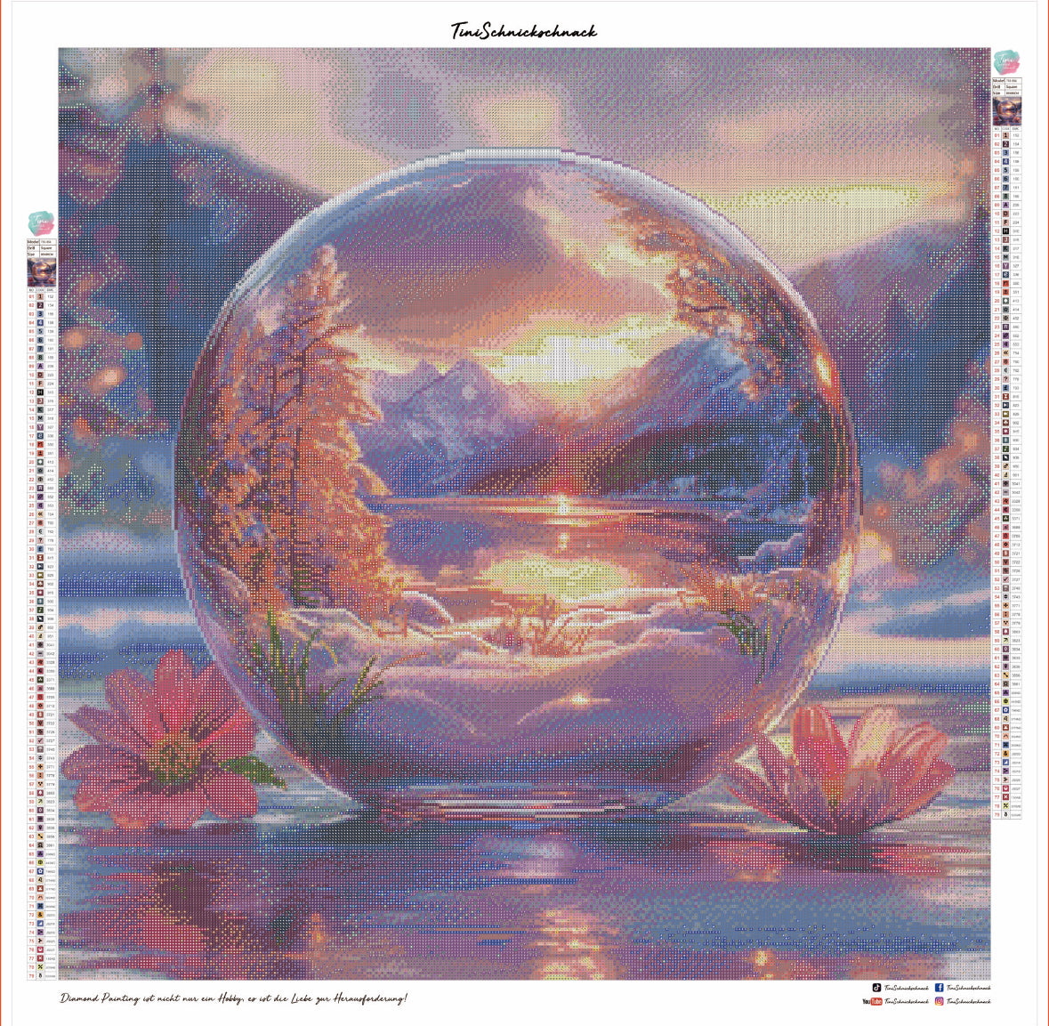 Diamond Painting Bild "Bubble of Silence" von TiniSchnickschnack 80x80cm (inkl. Feenstaub) TSS-651