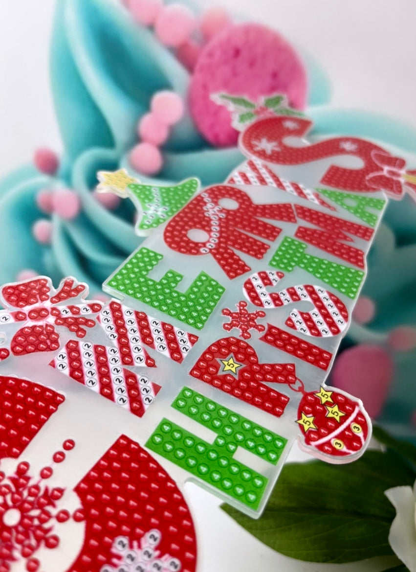 Diamond Painting XMAS Türnhänger "Merry Christmas" Anhänger (AH802)