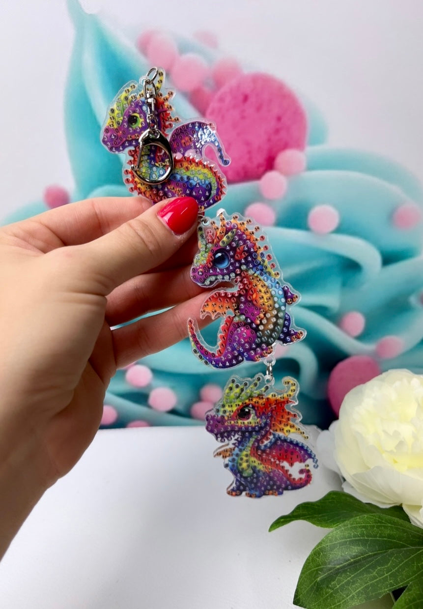 Diamond Painting Anhänger "Drachen-Kette" (AH90)