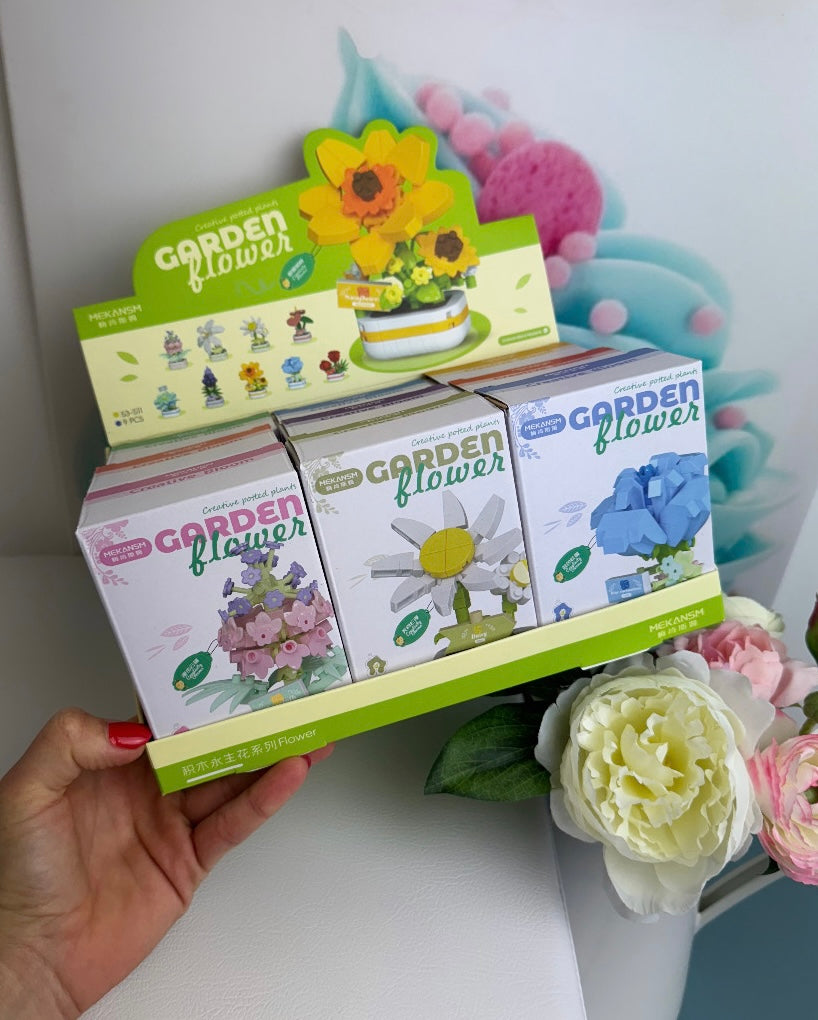 Mini Building Blocks - "Blümchen" - Klemmbausteine (9Sets)