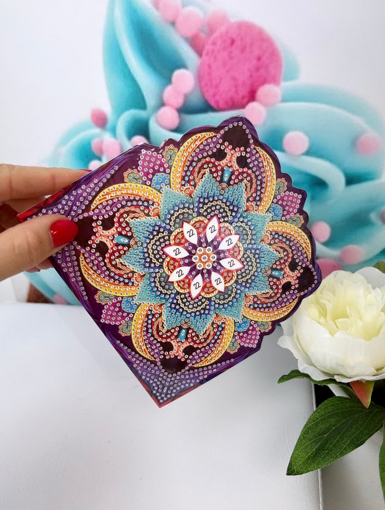 Diamond Painting Grußkarten "Mandala" 8er Set (K31)