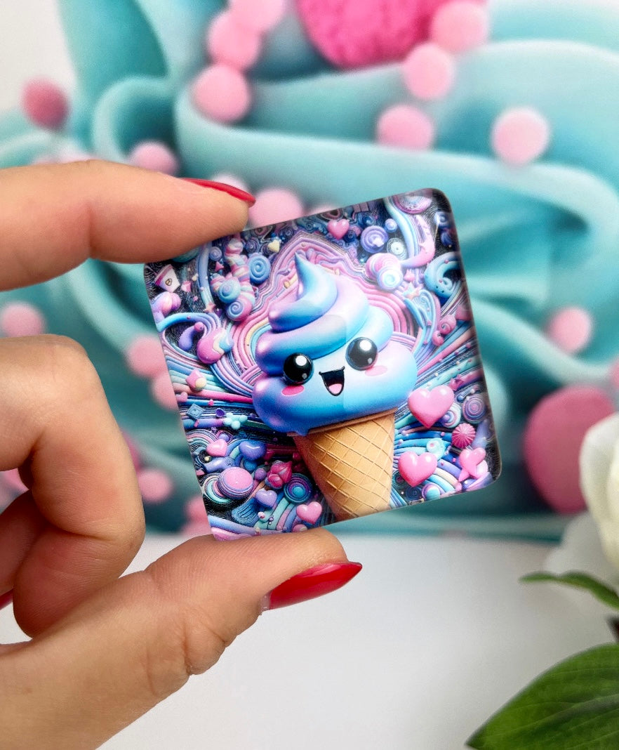 Diamond Painting Cover Minder "Happy Icecream" (CM)
