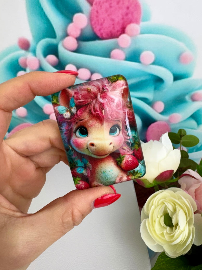 Diamond Painting Cover Minder "Erdbeerpony" (CM)