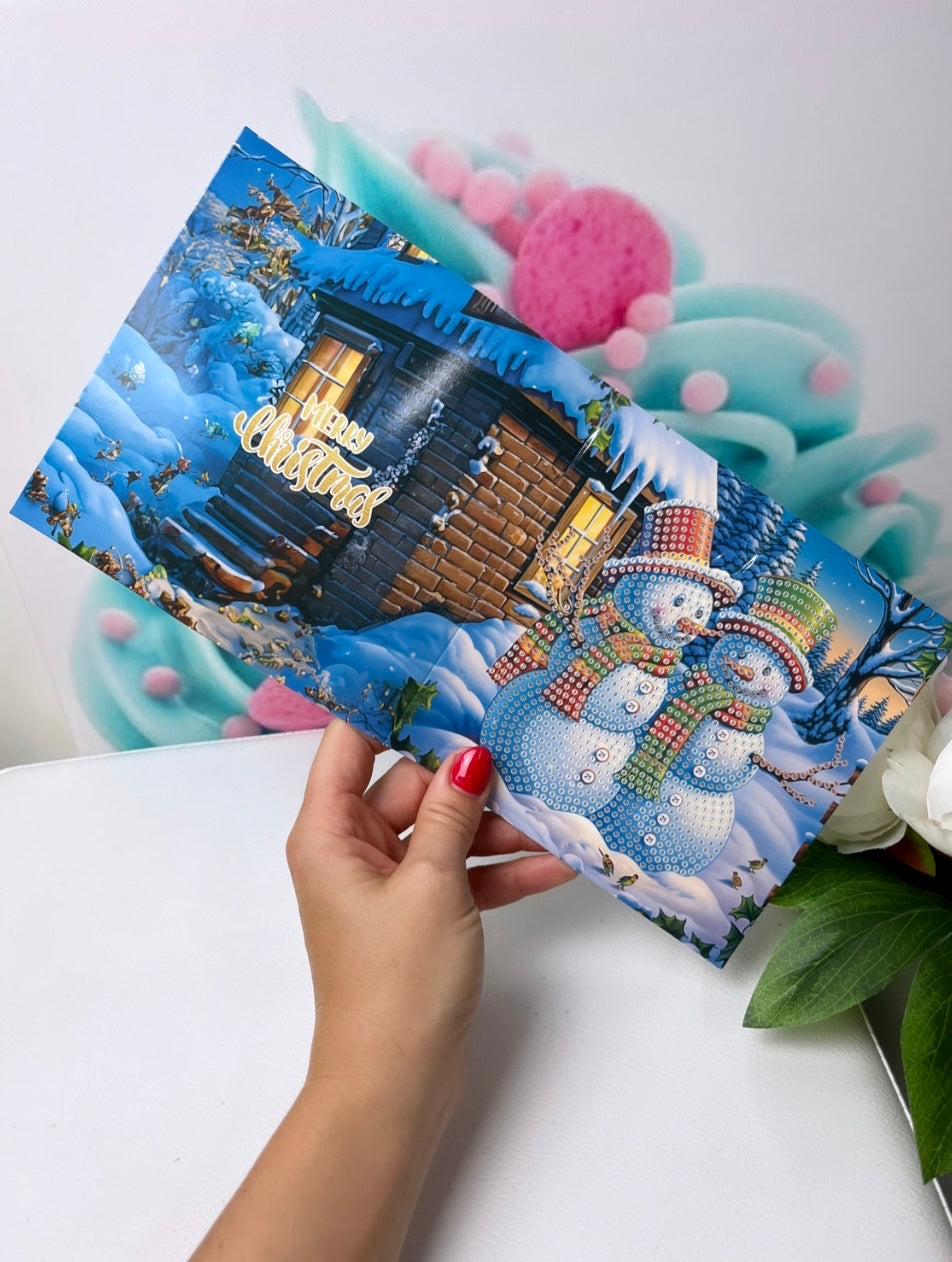 Diamond Painting "XMAS-Grußkarten" 12er Set (K26)