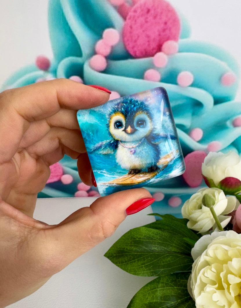 Diamond Painting Cover Minder Pinguin „Tiki" (CM)