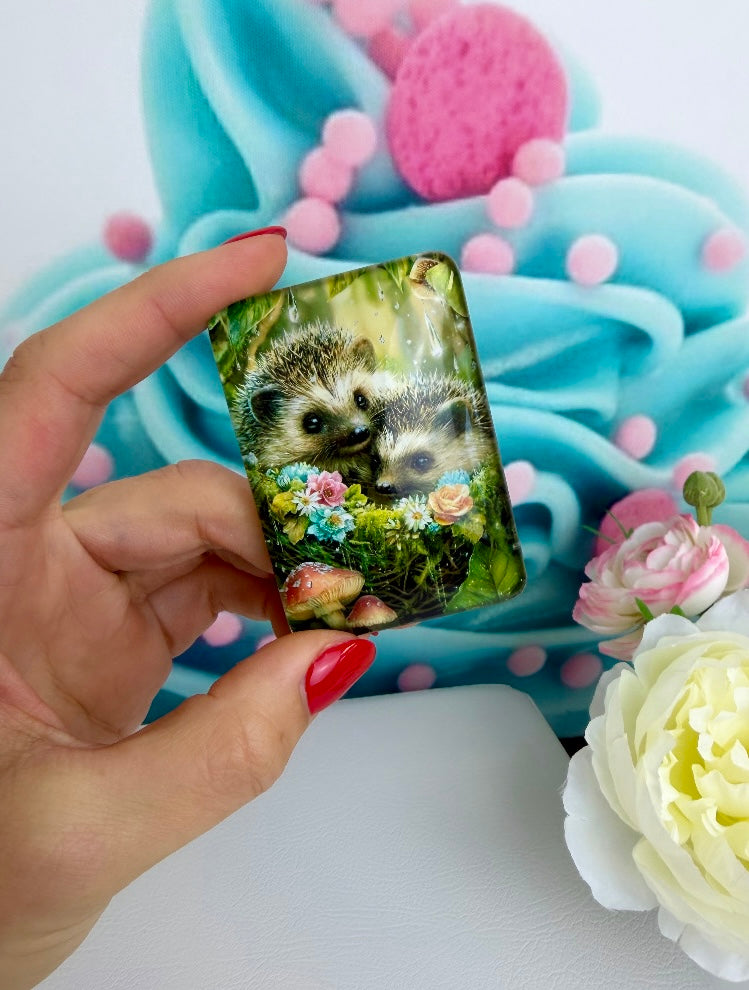 Diamond Painting Cover Minder "Kuscheliges Igelnest" (CM)