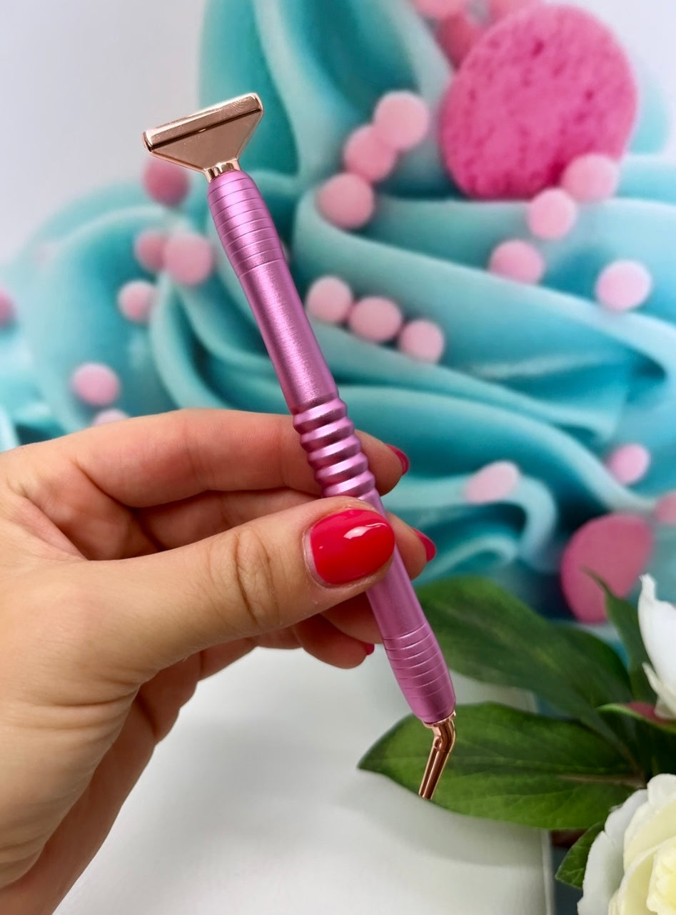 Diamond Painting Stift "Metalic-Look" + 6er Set Metallaufsätze