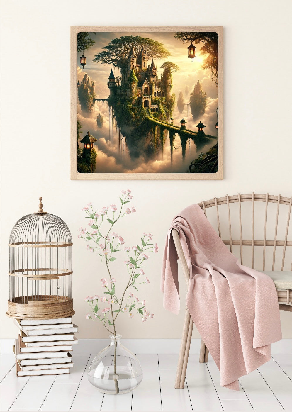 Diamond Painting Bild "Das schwebende Königreich" von TiniSchnickschnack 60x60cm (Sondersteine-Special) TSS-847 (M03)
