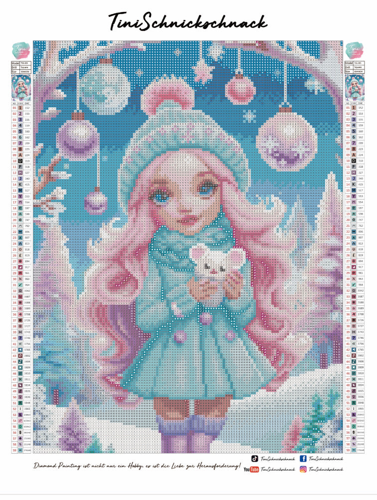 Diamond Painting TiniSchnickschnack Bild "Emilys Winterzauber" 30x40cm