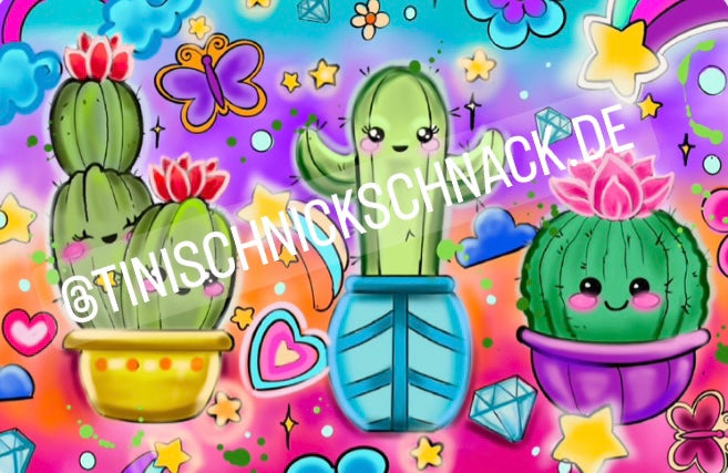 Diamond Painting Künstlerbild Kawaii "Kaktus" von °Caruschka Art° 40x60