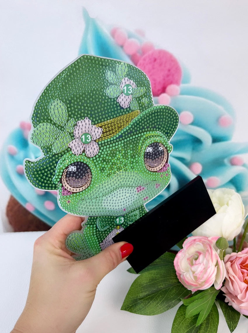 Diamond Painting Aufsteller "Glücksfrosch"