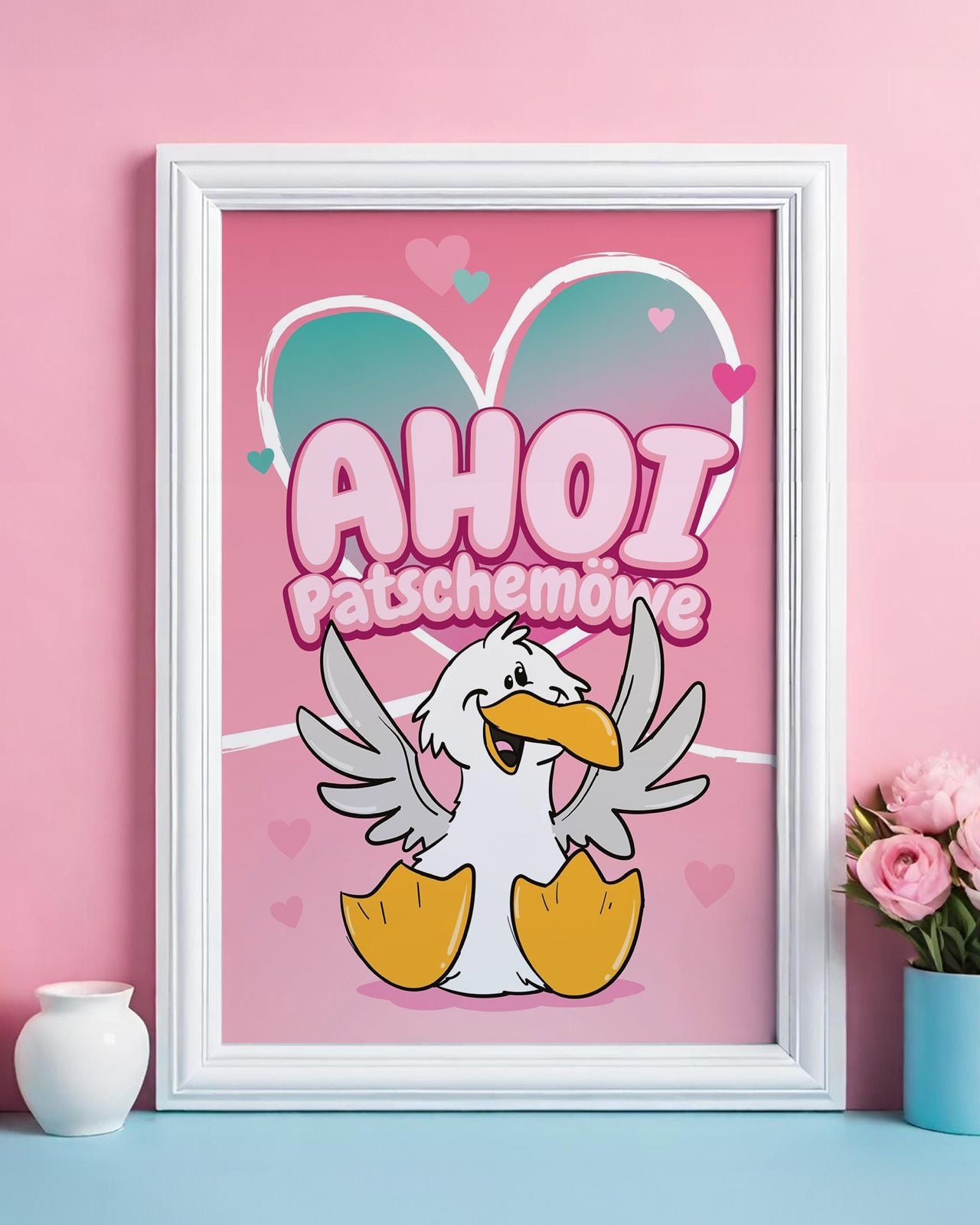 Diamond Painting Bild "AHOI-Patschemöwe" Teilbild 25x35cm (TB-20)