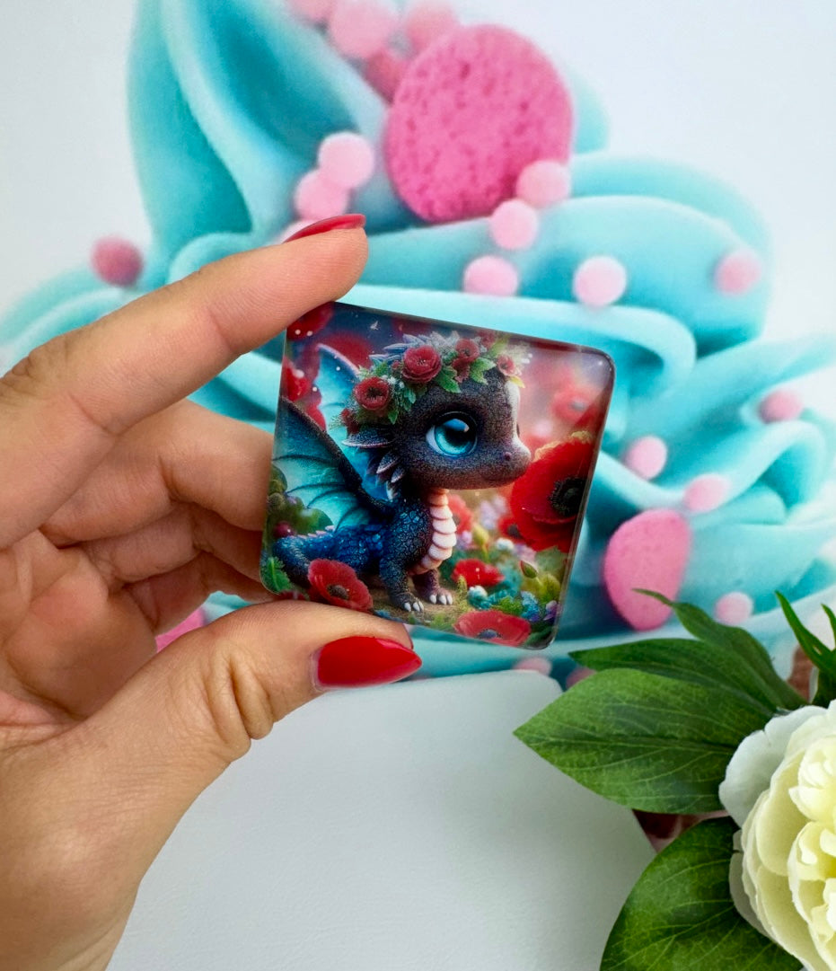 Diamond Painting Cover Minder Drache "Mohnara" (CM)
