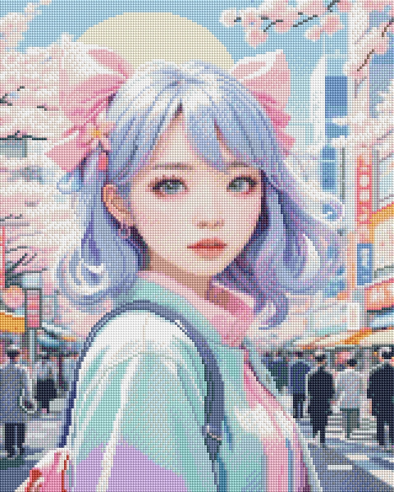 Diamond Painting Bild Tokio Girl von TiniSchnickschnack 40x50cm (inkl. Feenstaub) TSS-630