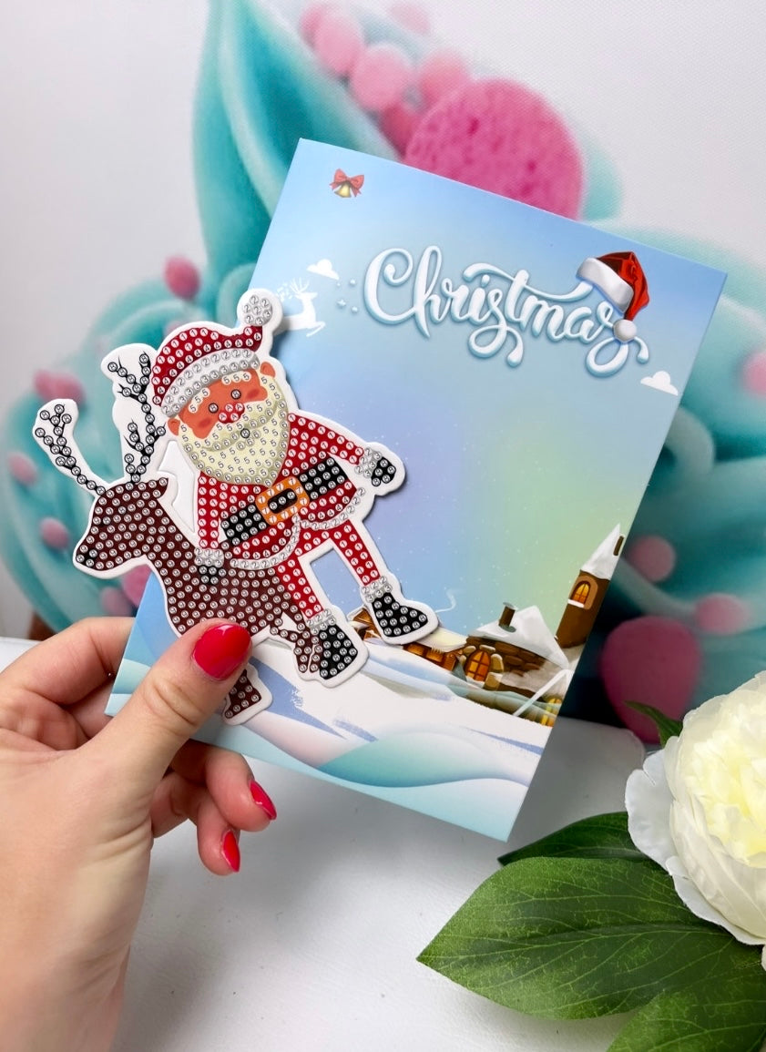 Diamond Painting Grußkarten "XMAS-Birthday" Mix 8er Set (K27)