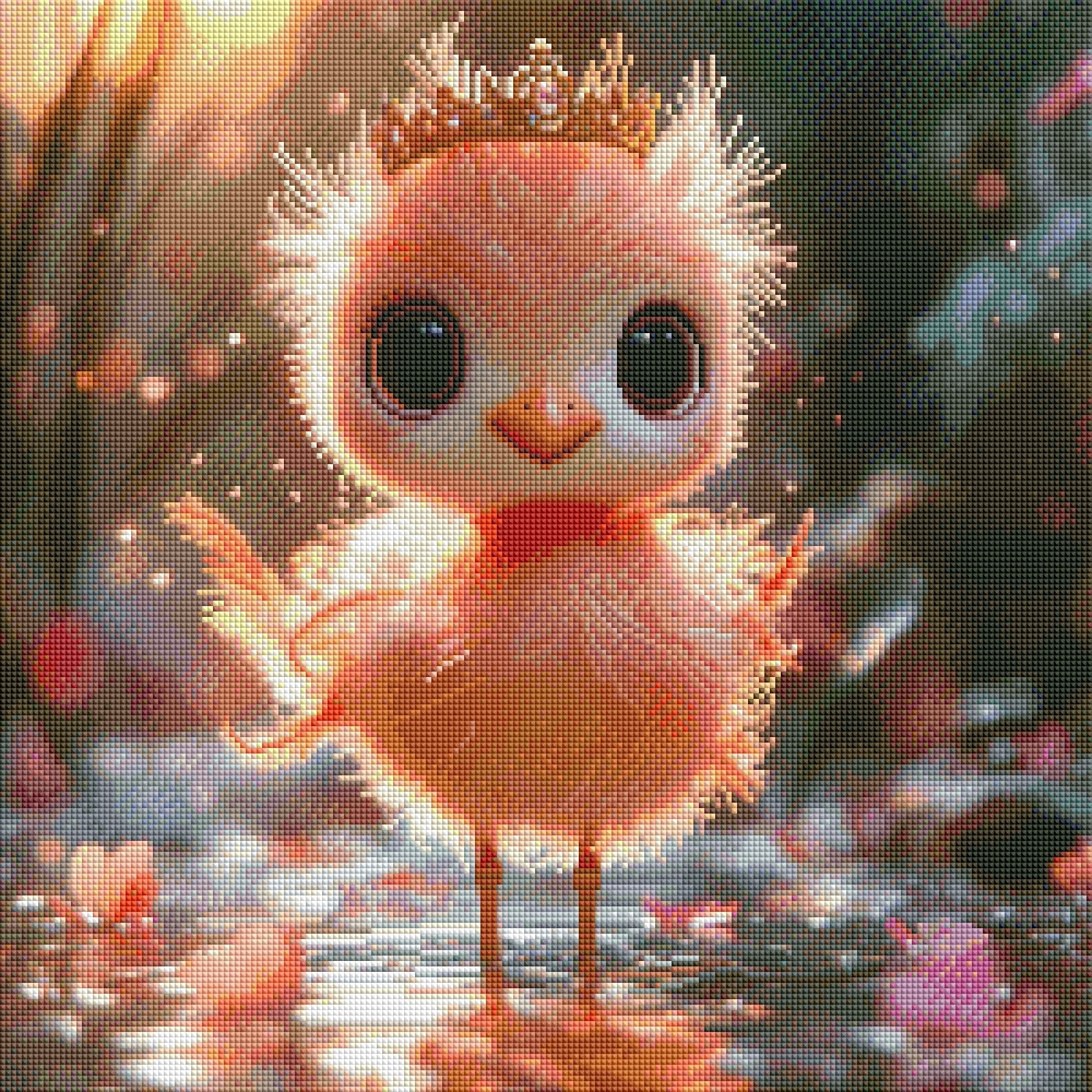 Diamond Painting Bild - Küken "Pippa" von TiniSchnickschnack 50x50cm (inkl. Feenstaub) TSS-648