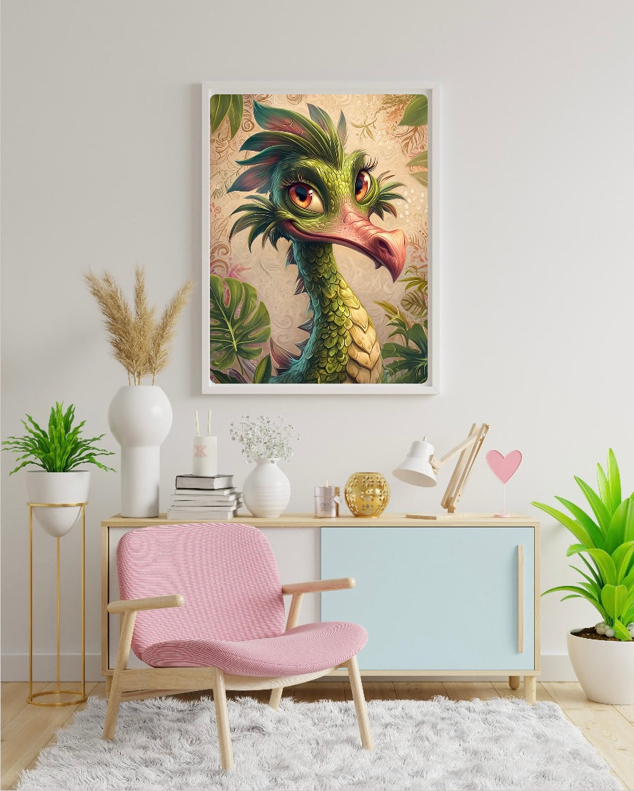 Diamond Painting Bild Fabelwesen Portrait "Auri" von AI-Artist Sandrietta_ai (inkl. Feenstaub) 30x40cm TSS-708