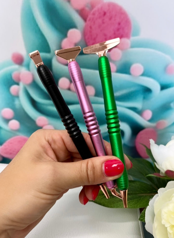 Diamond Painting Stift "Metalic-Look" + 6er Set Metallaufsätze