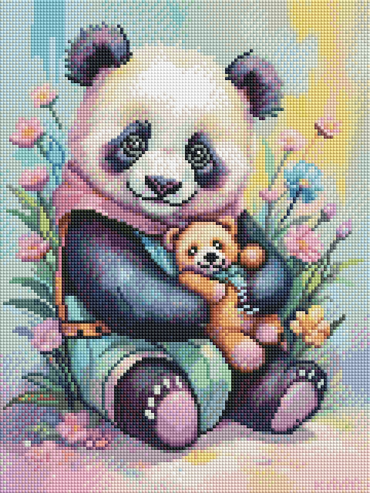 Diamond Painting Bild "Kuschelpanda" von TiniSchnickschnack 30x40cm (inkl. Feenstaub) TSS-631