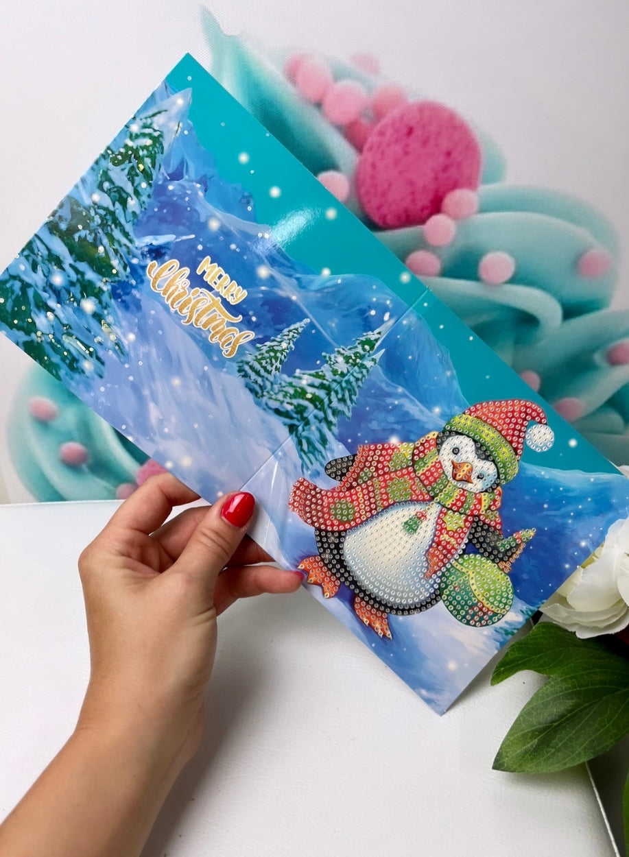 Diamond Painting "XMAS-Grußkarten" 12er Set (K26)