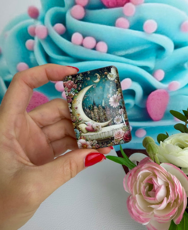 Diamond Painting Cover Minder "Blumenbett in der Nacht" (CM)