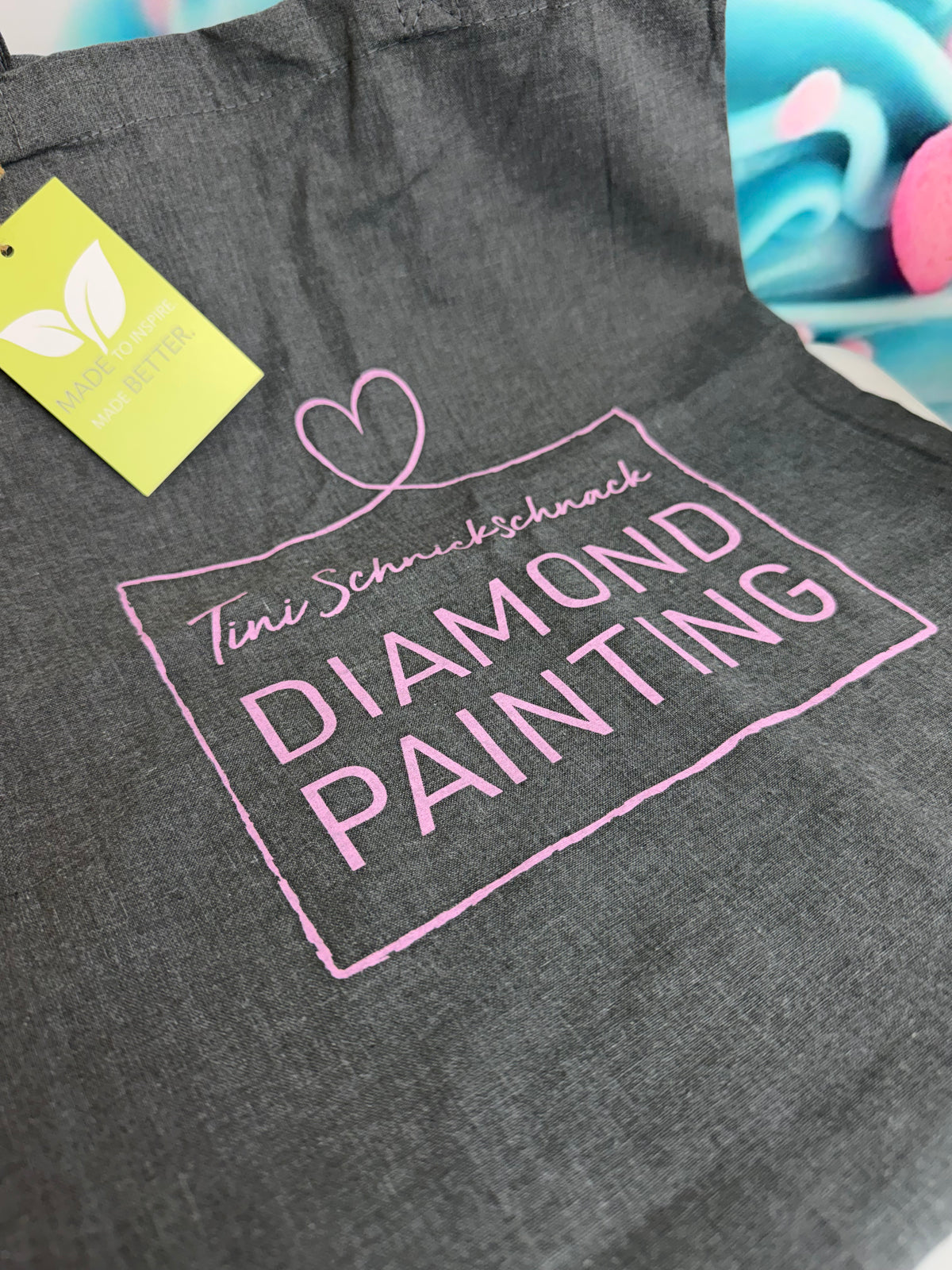 Diamond Painting TiniSchnickschnack Beutel / Bag (grau)